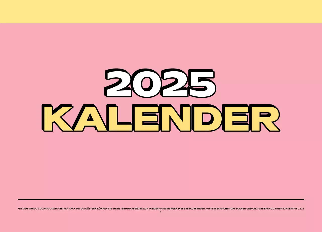 Bunte Kalender mit einer Vielzahl von Retro-Illustrationen