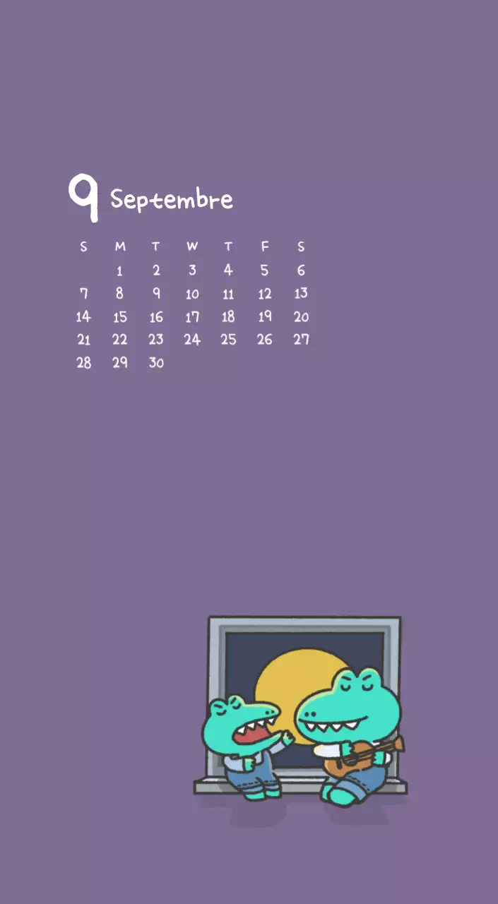 Un calendrier avec un concept d'illustration Ago mignon