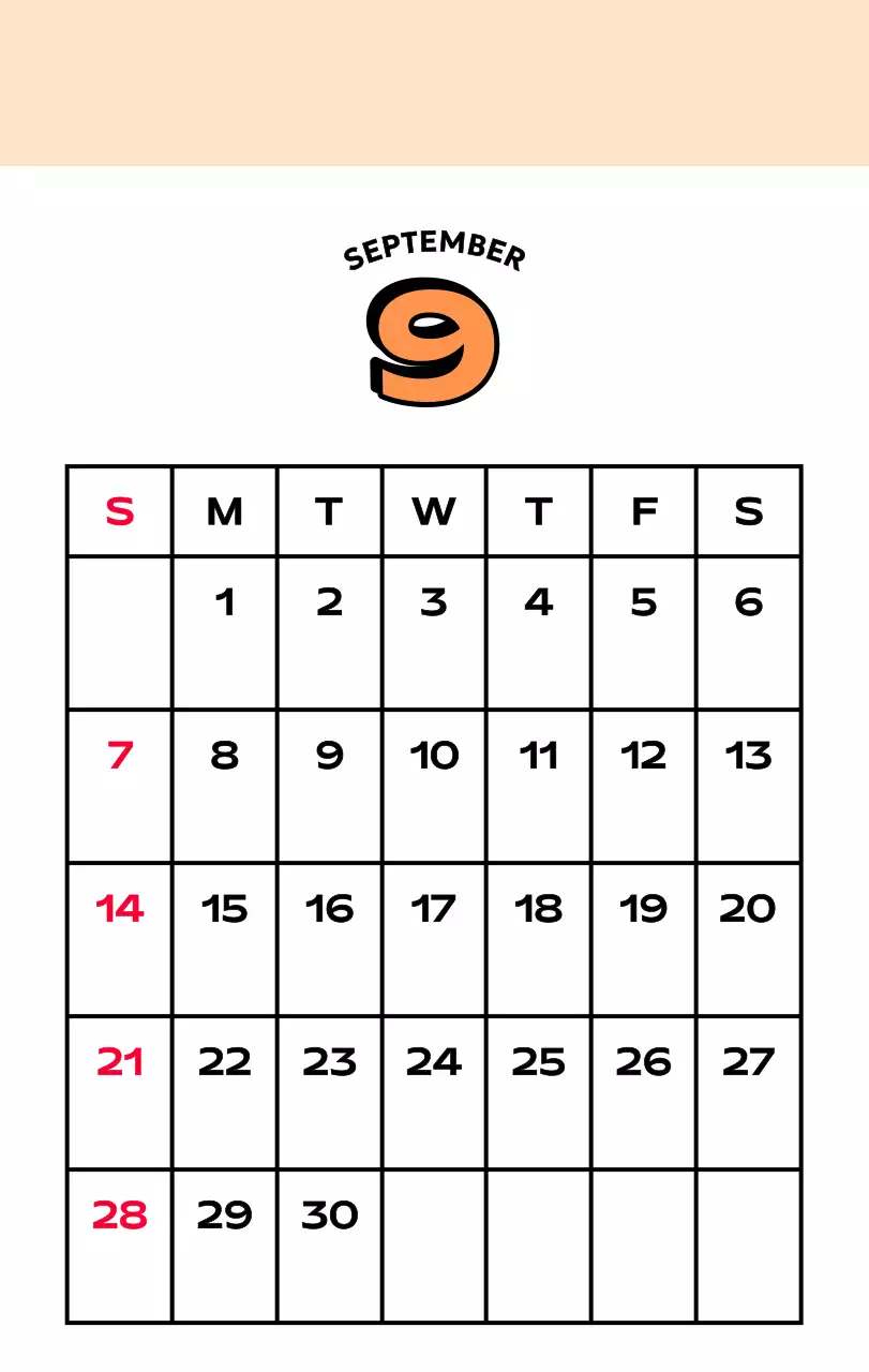 Kleurrijke kalenders met verschillende retro-illustraties