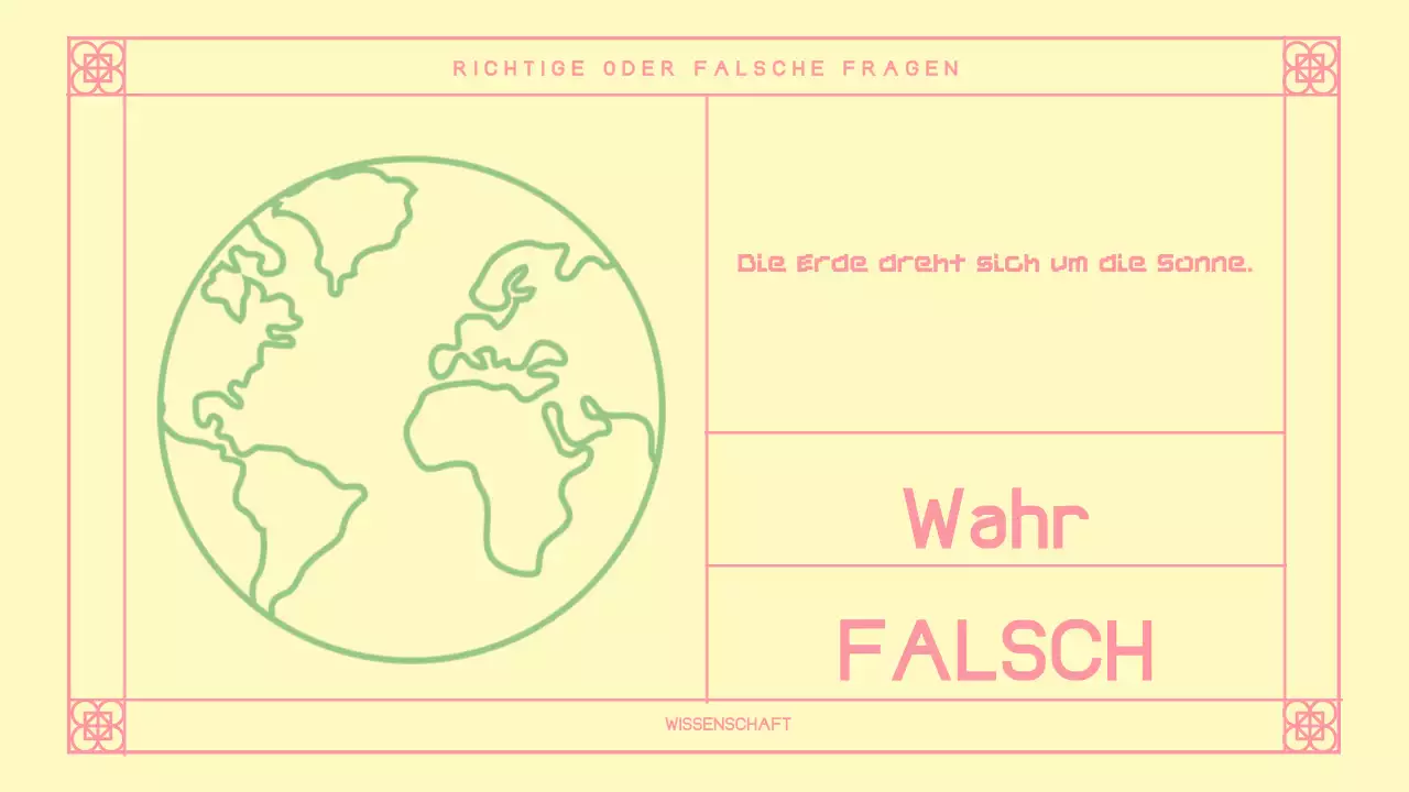 Niedliches rosa orientalisches Quiz-Layout