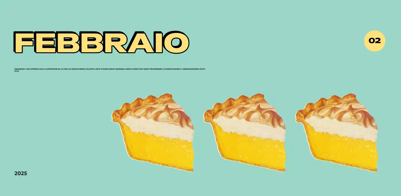 Calendari colorati con una varietà di illustrazioni retrò