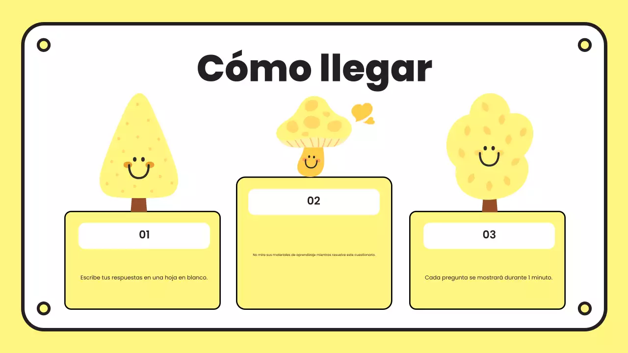 yellow simple quiz presentation