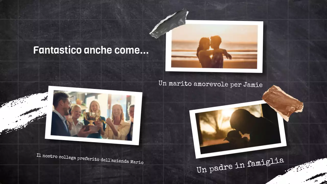 nero Presentazione compleanno di tendenza