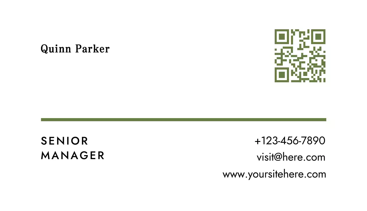 wit minimaal visitekaartje