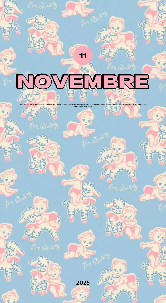 Calendari colorati con una varietà di illustrazioni retrò