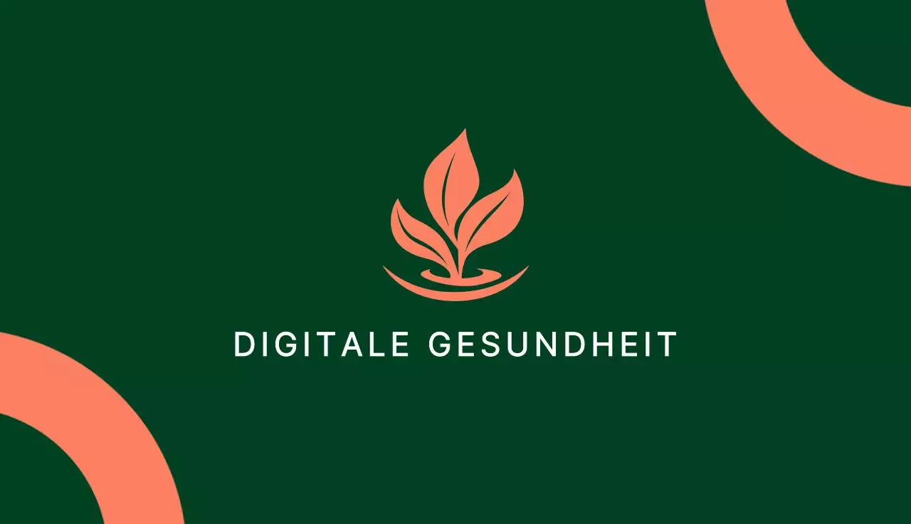 grüne minimalistische telemedizinische Visitenkarte