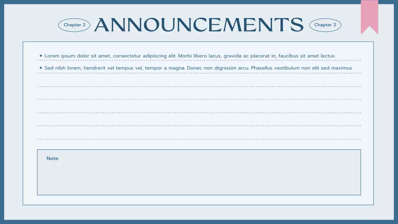 Blue Simple Class Planner Presentation