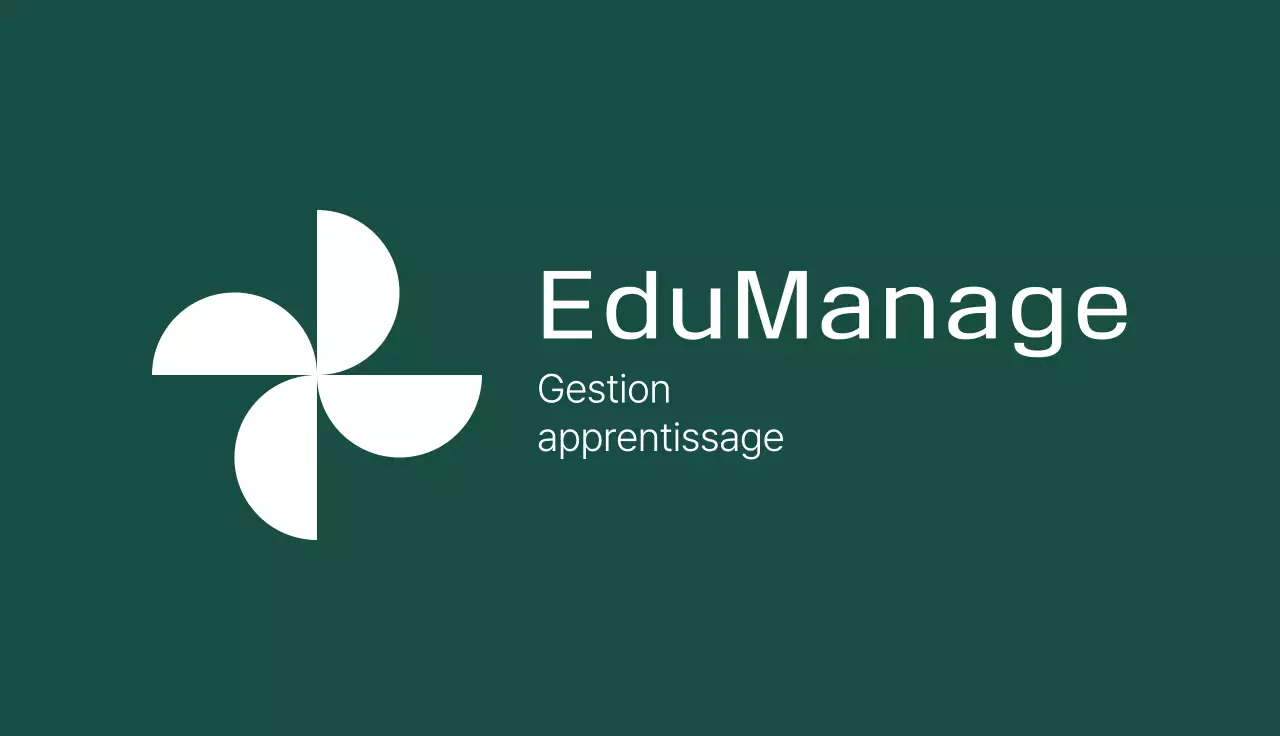 carte de visite moderne verte