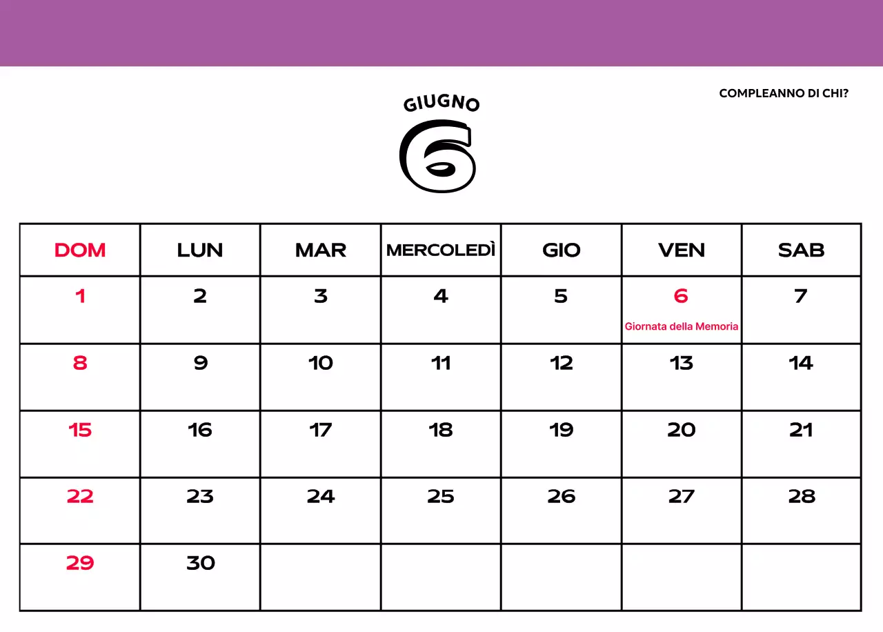 Calendari colorati con una varietà di illustrazioni retrò