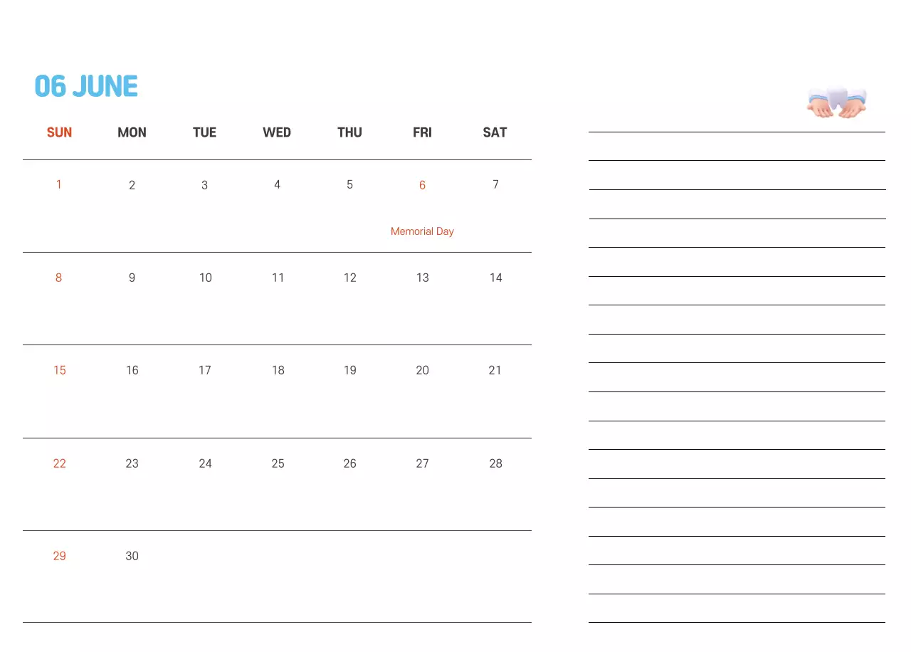 A holiday hospital with health and family themed illustrations and colorful accents