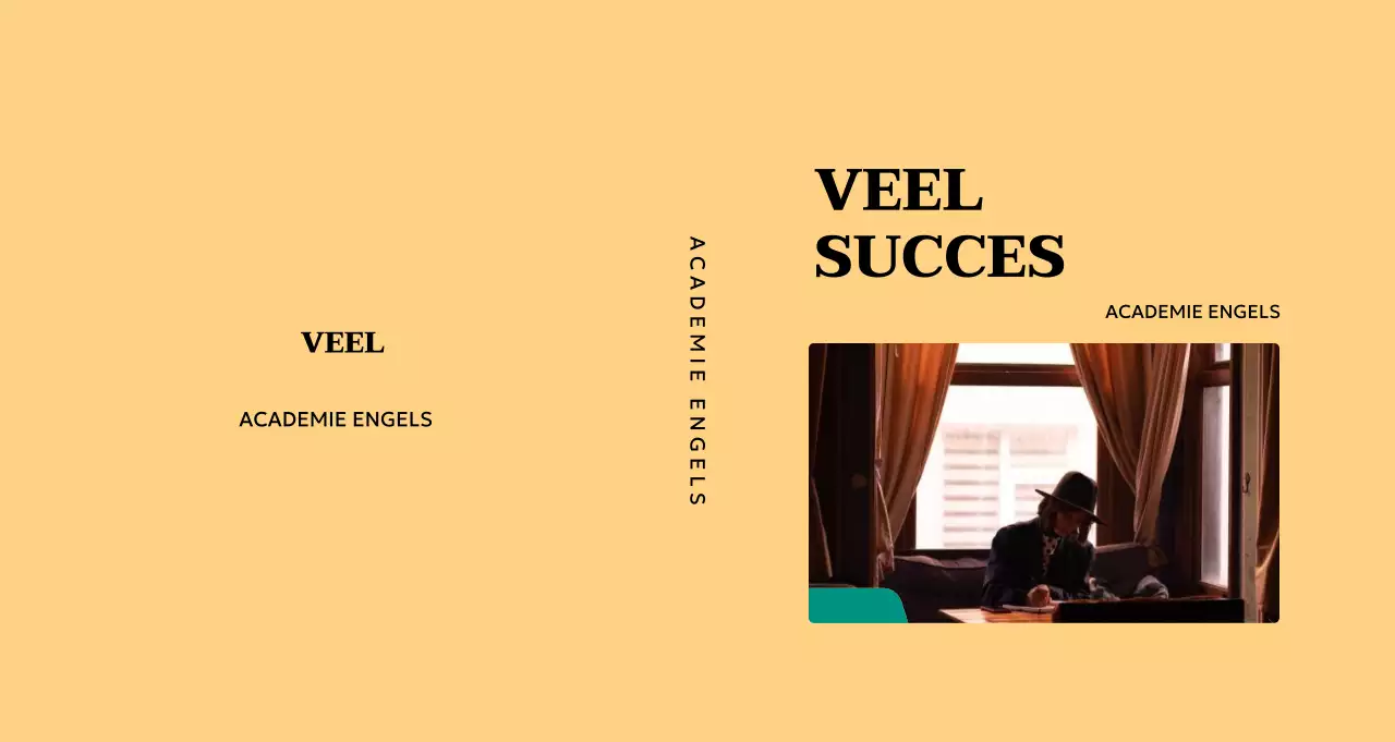 Gele eenvoudige Engelse leermiddelen