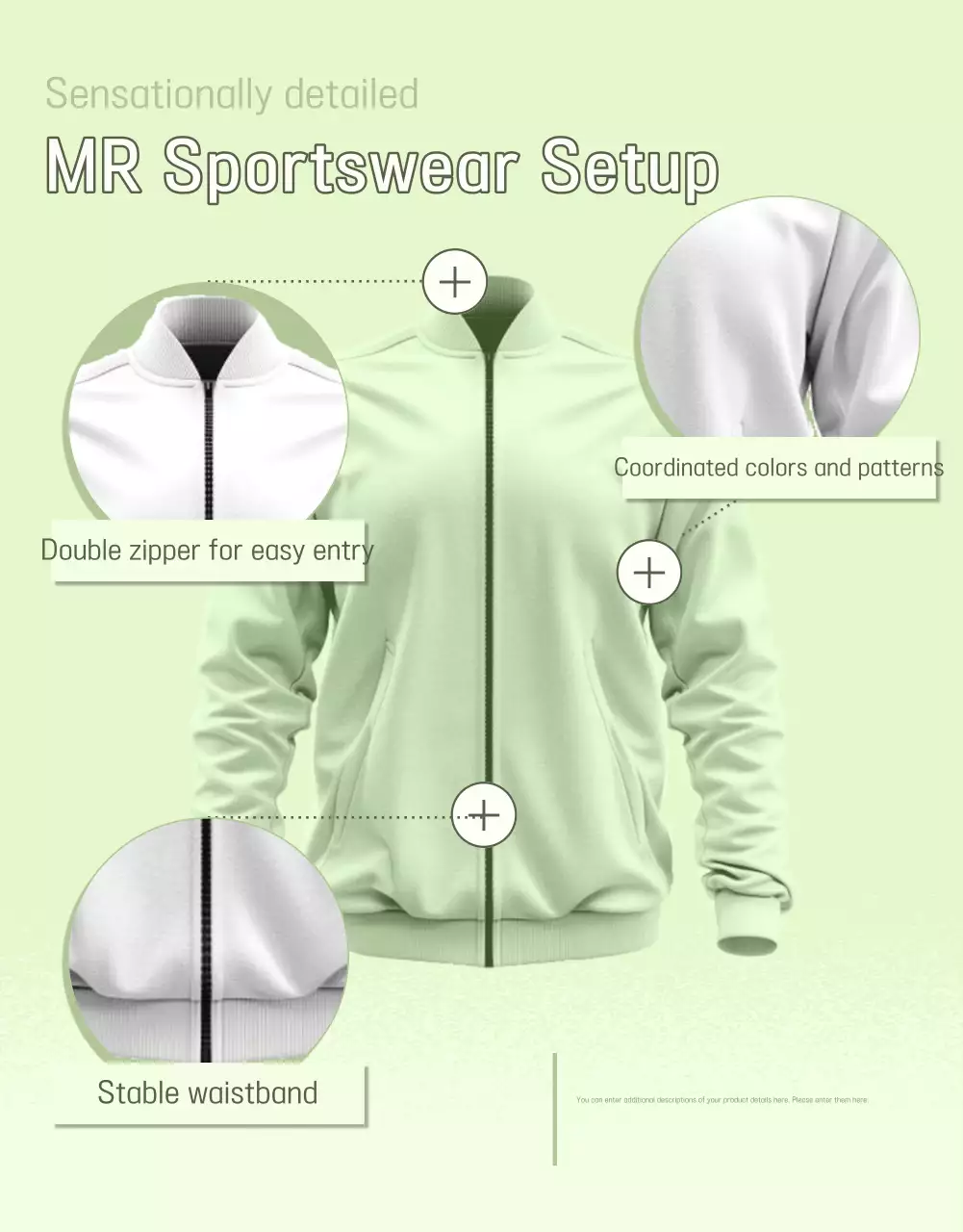 Cartaz de promoção esportiva moderna verde