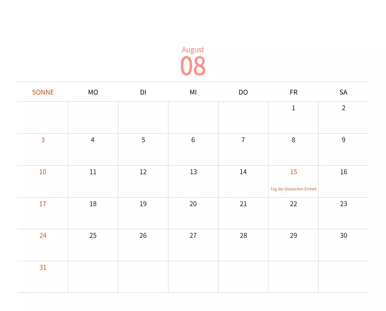 Neujahrskalender mit warmen Illustrationen