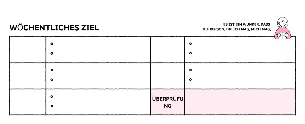 Illustrierter Kalender mit schönem Linienstil