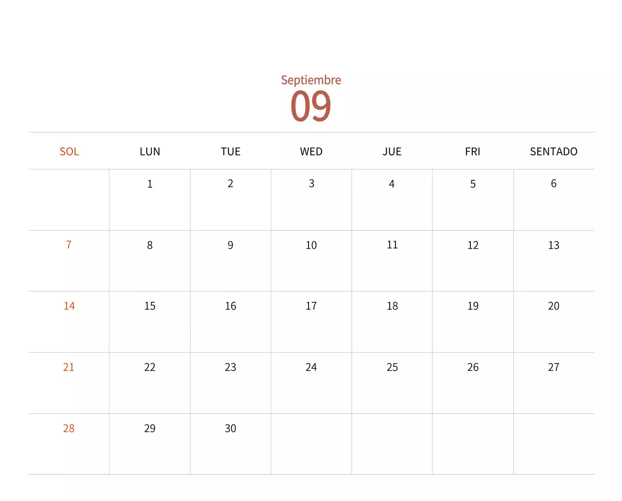 Calendario de Año Nuevo con cálidas ilustraciones