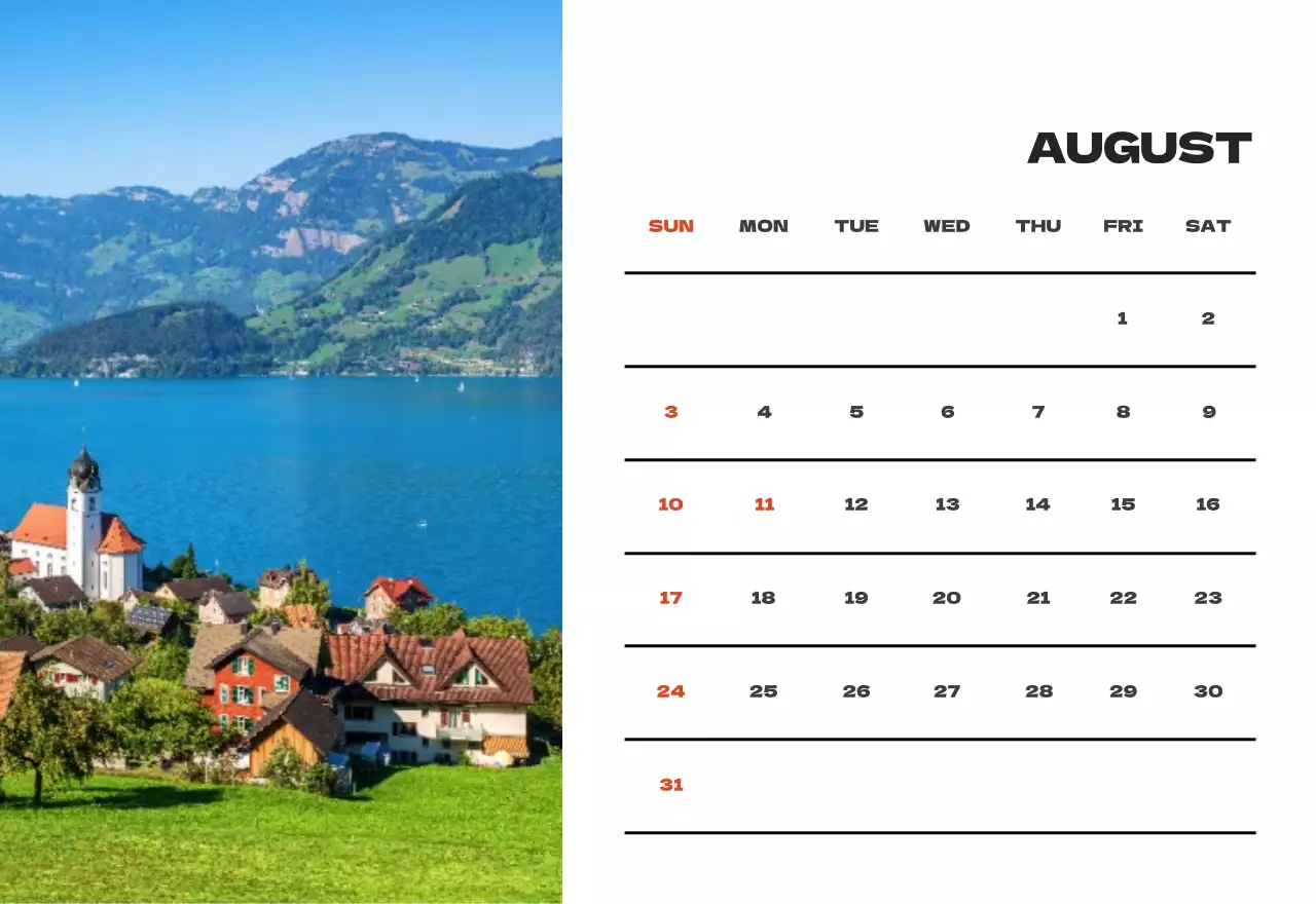 空写真すっきりカレンダーカレンダー