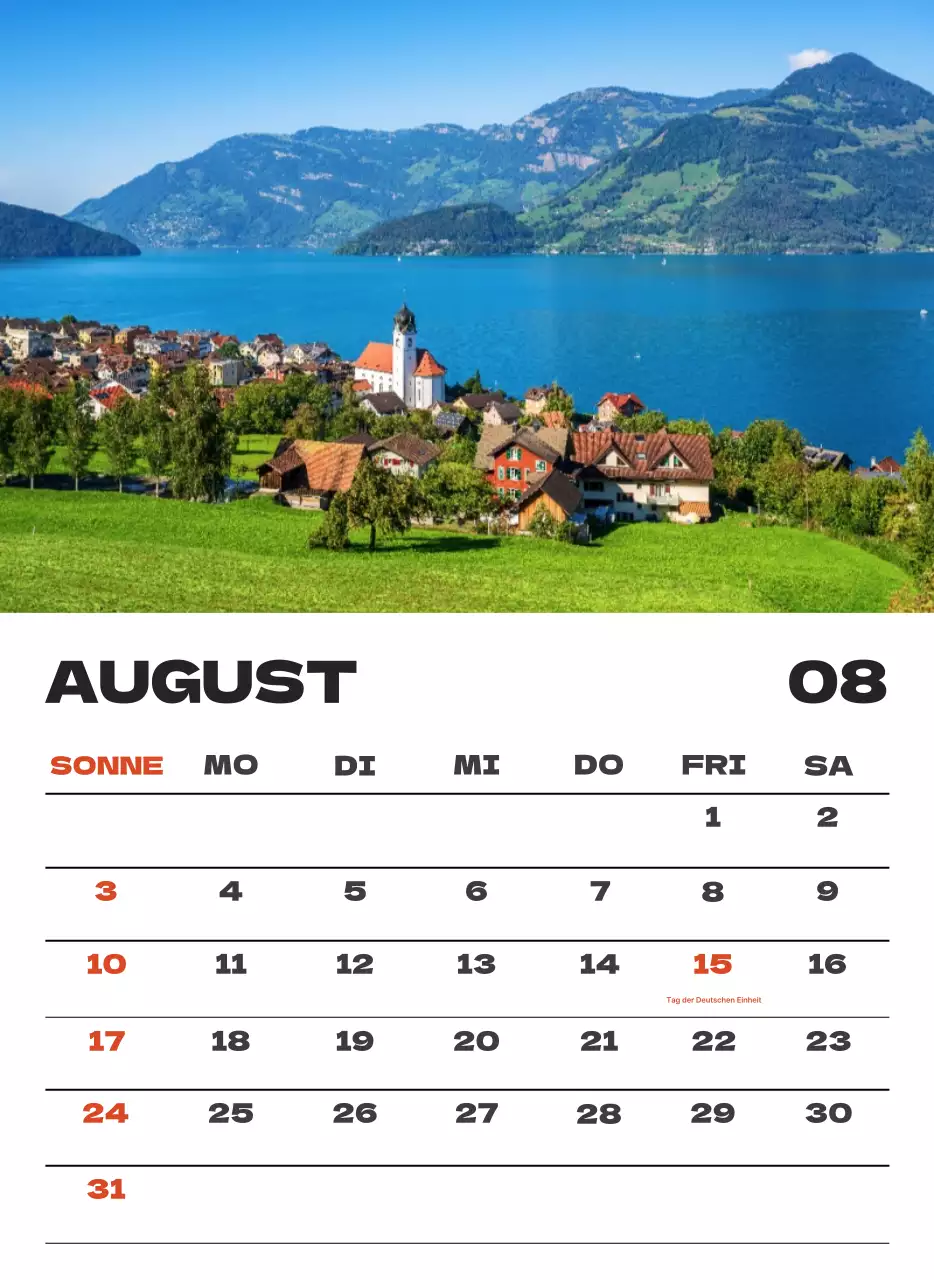 Himmel Foto sauber Kalender