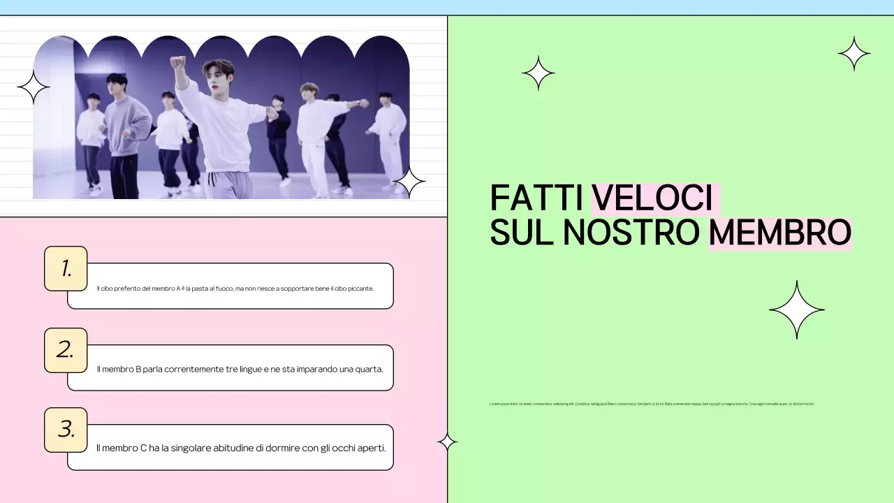 Promozione dei membri colorata e di tendenza