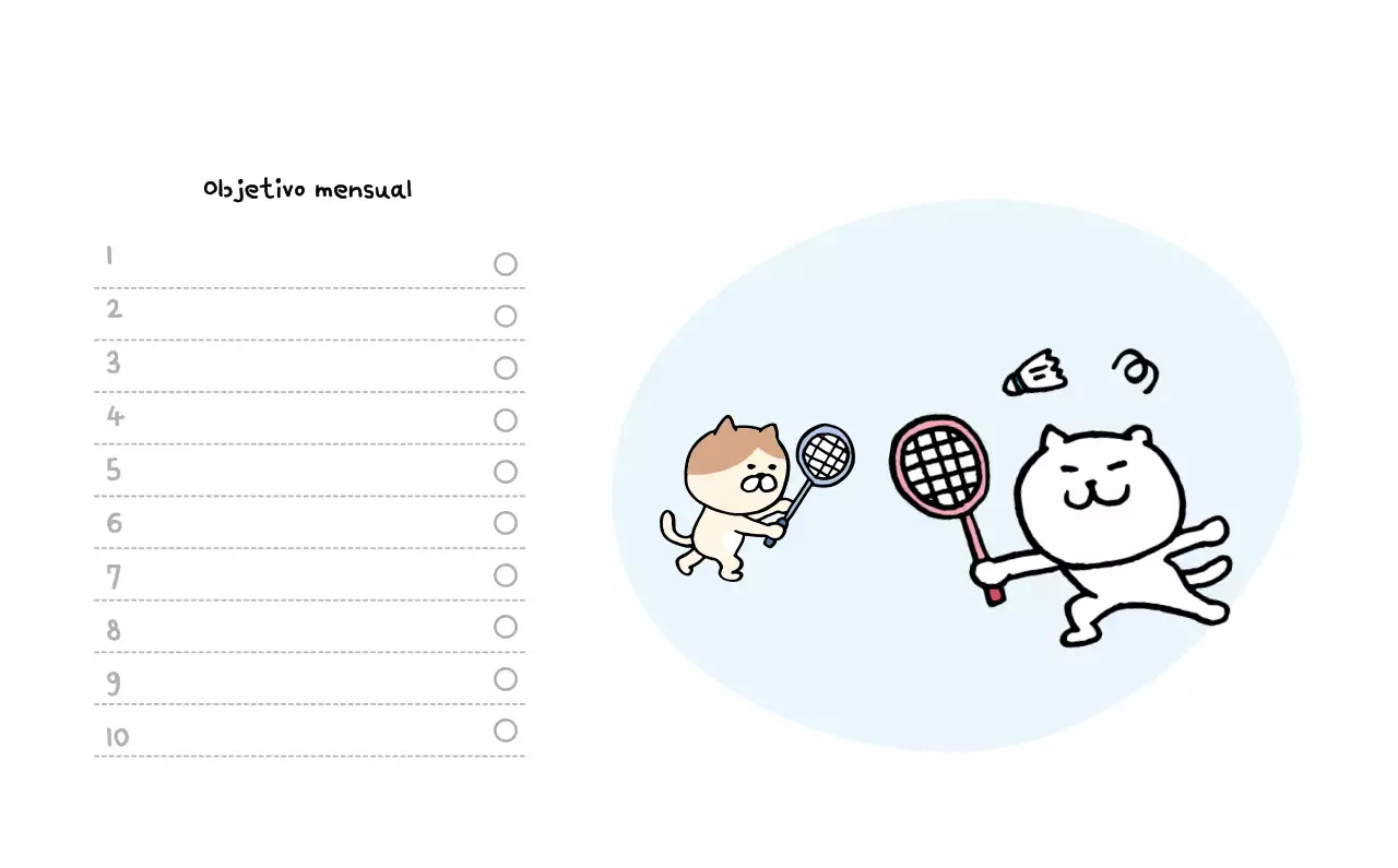 Calendario diario en marfil