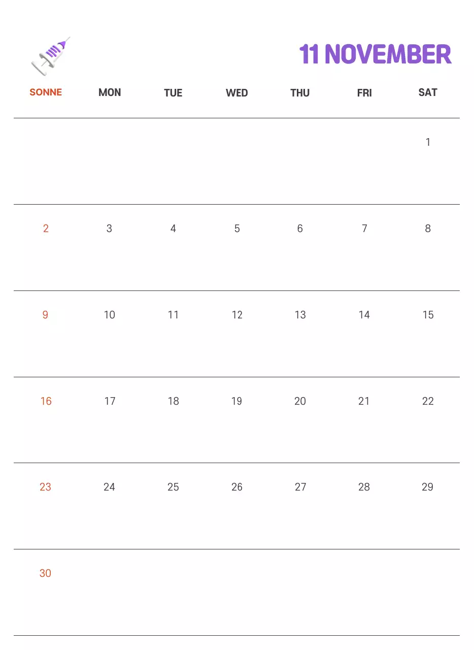 Ein festliches Krankenhaus mit Illustrationen zum Thema Gesundheit und Familie und farbenfrohen Akzenten