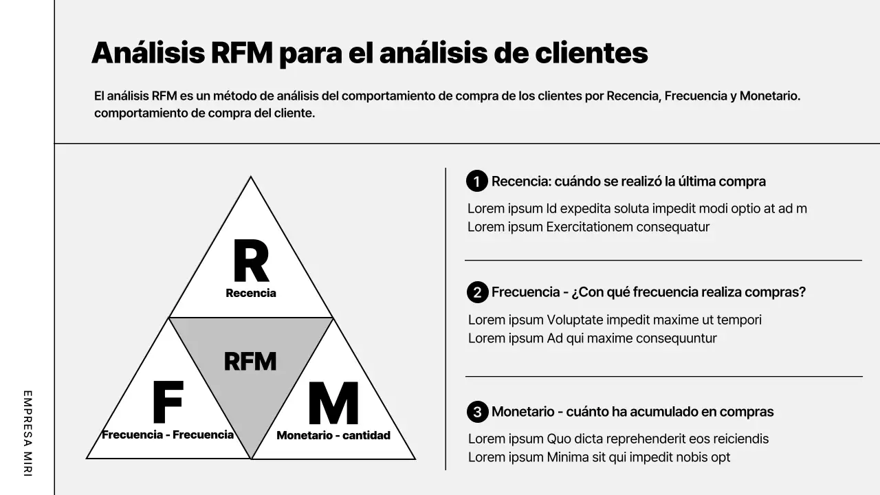 Plan de empresa moderno y gris