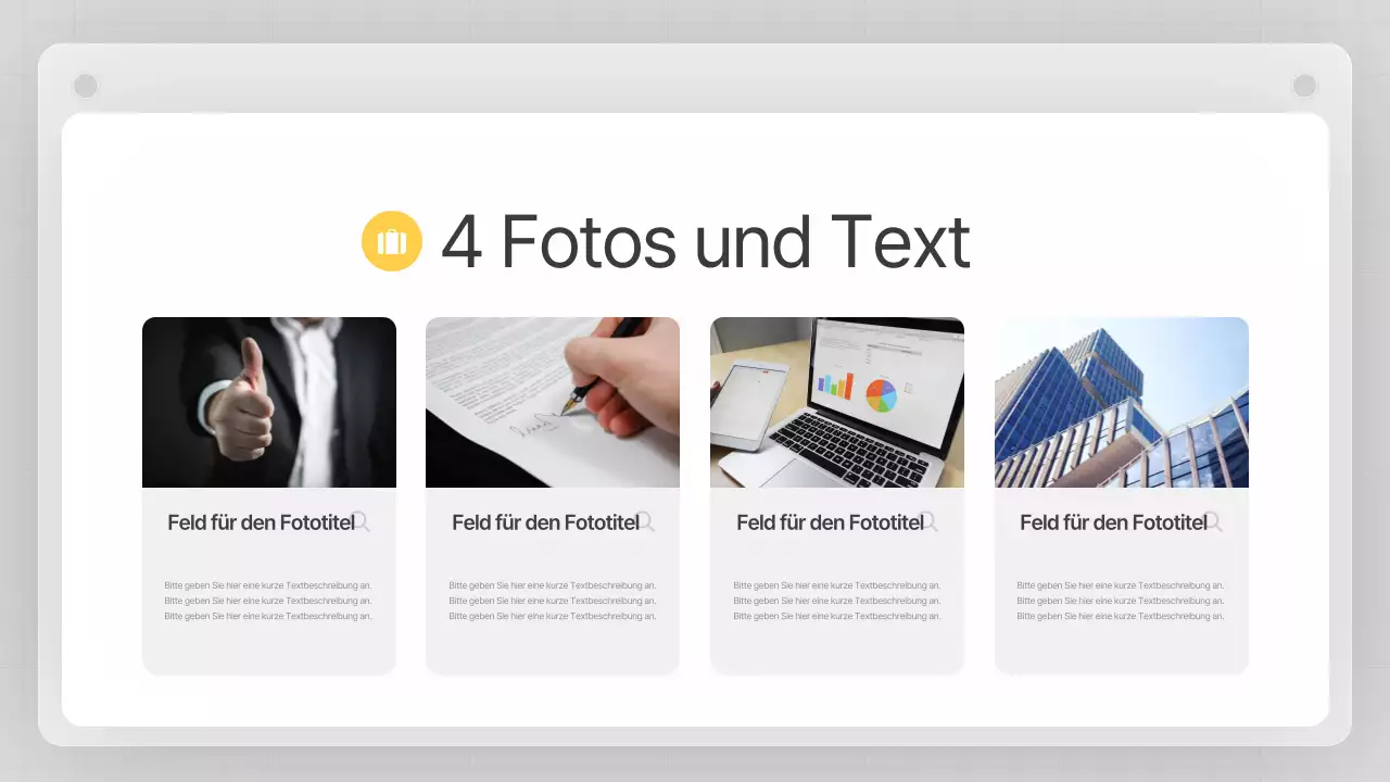 Ein grauer, sauberer Geschäftsplan