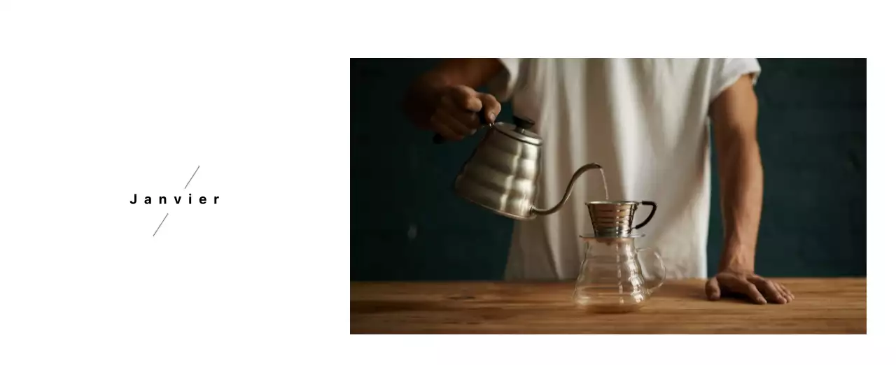 Un café sentimental blanc et brun