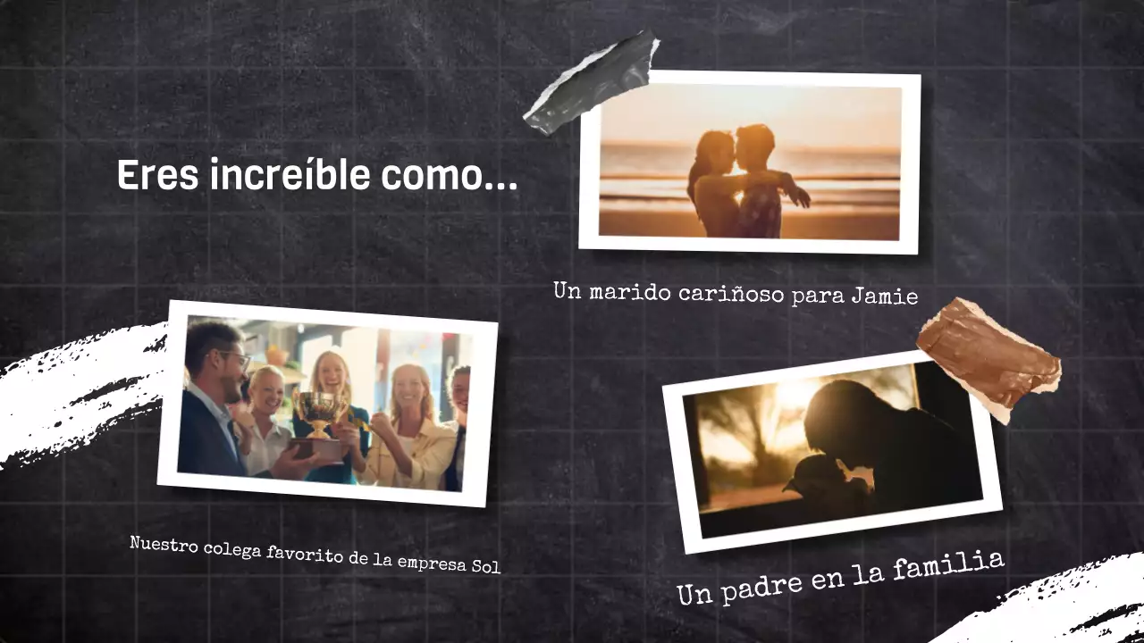 cumpleaños de moda negro Presentación