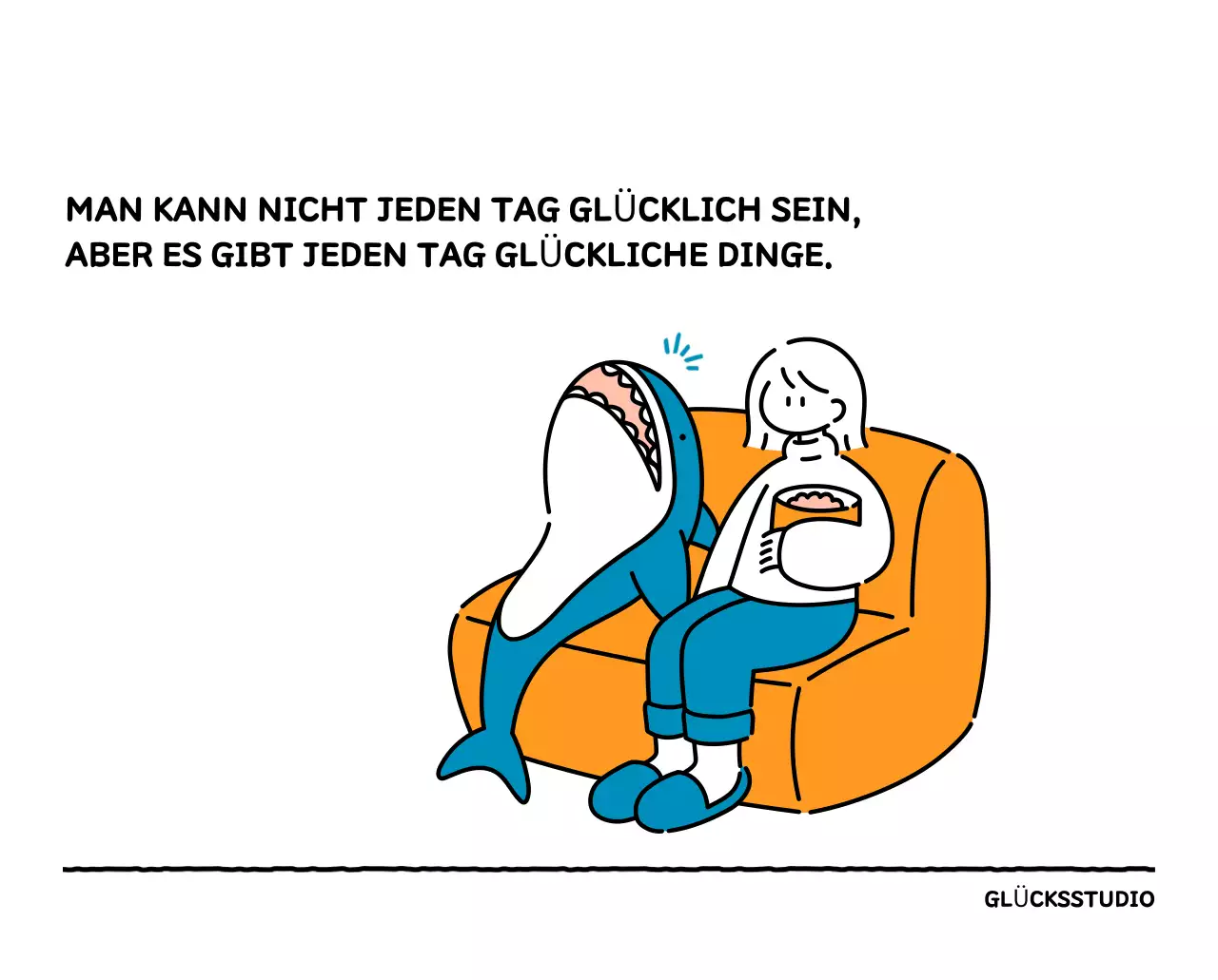 Illustrierter Kalender mit schönem Linienstil