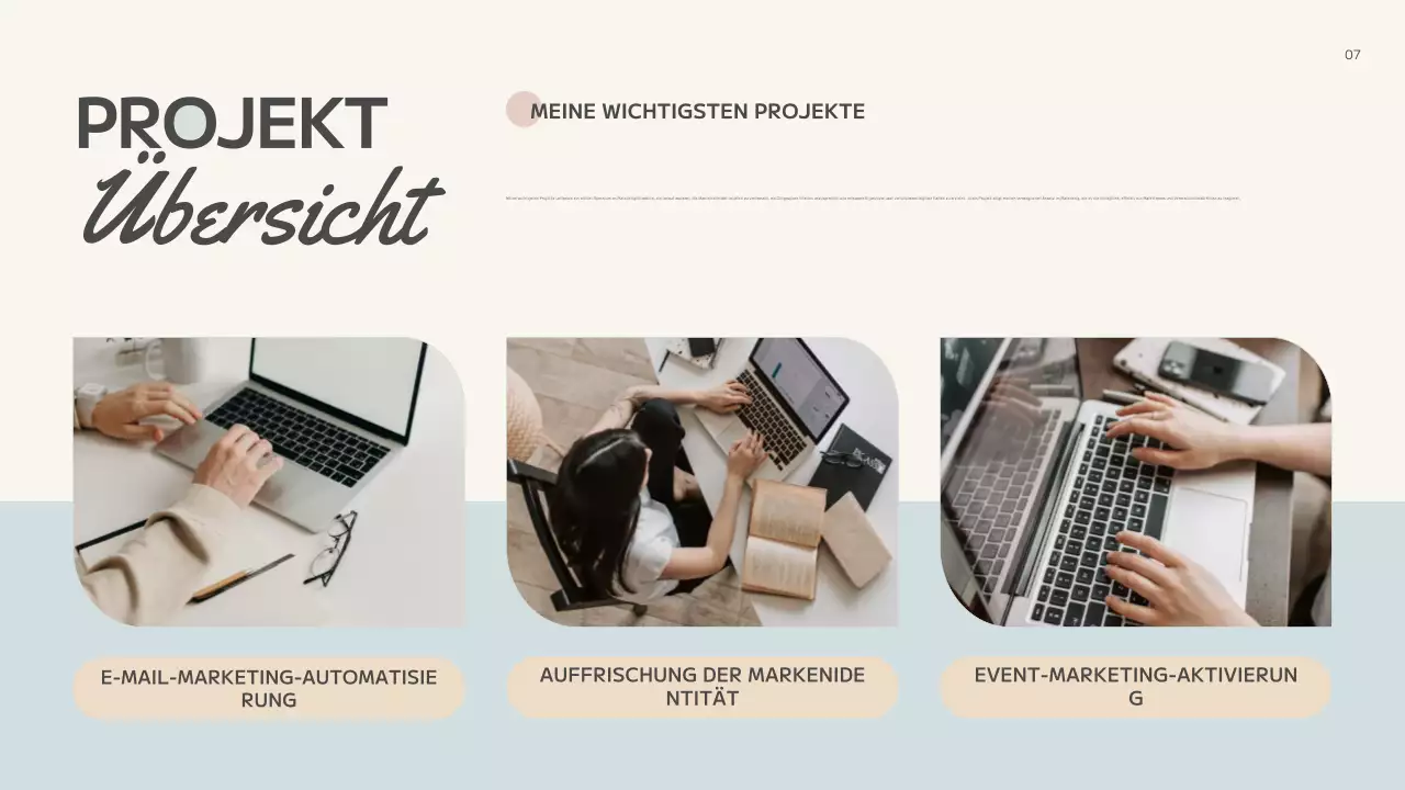 beige abstrakte kreative Mappe