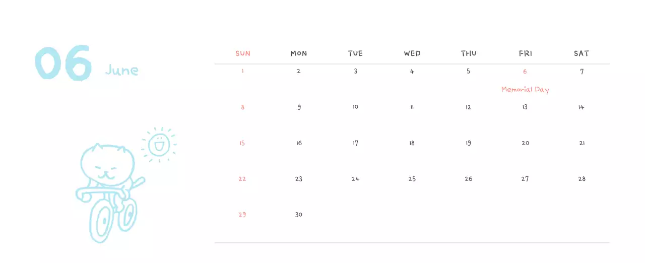 Ivory Cozy Daily Calendar