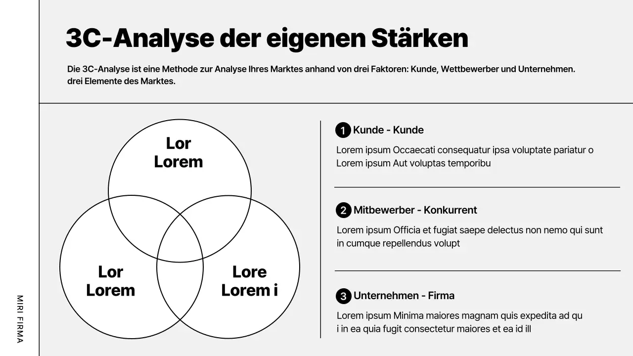 Grauer moderner Businessplan