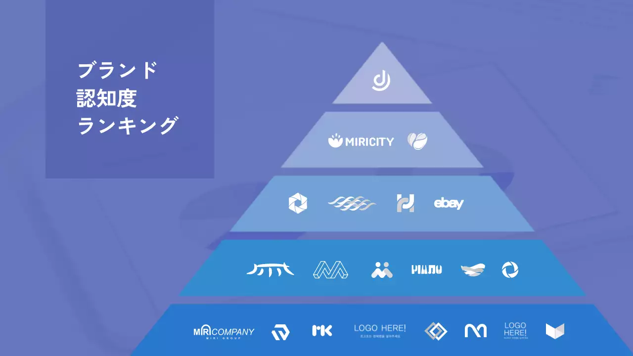 青 モダン ビジネス チラシ プレゼンテーション