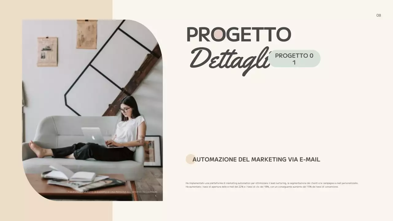 portafoglio creativo astratto beige