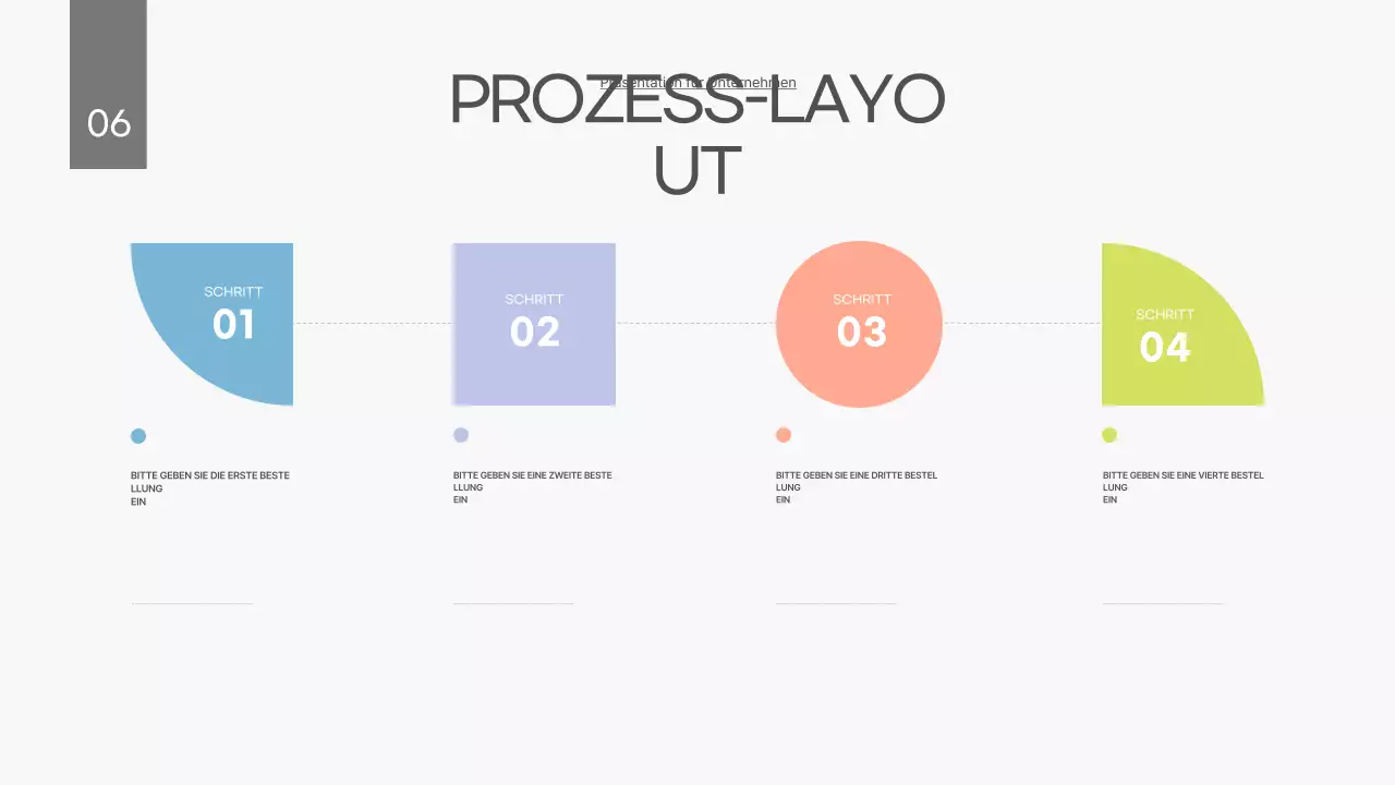 Ein weißer, sauberer Geschäftsplan