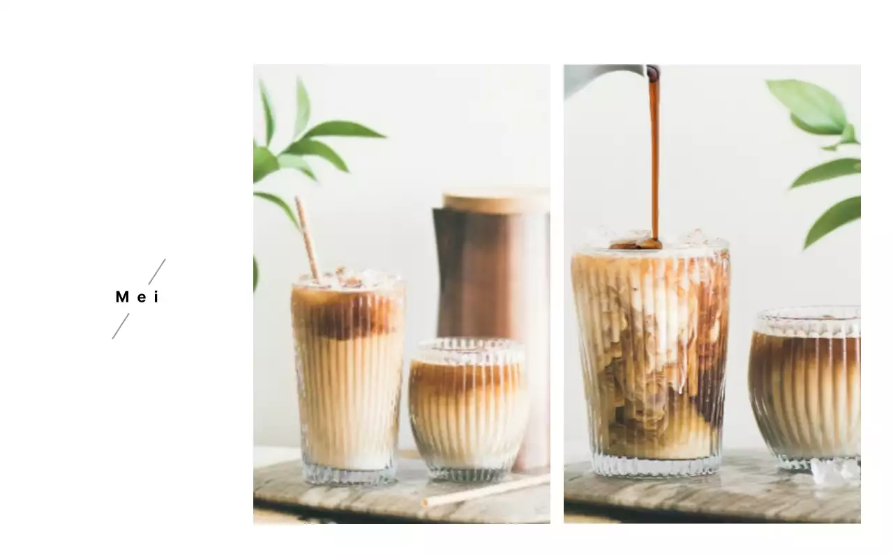 Een wit en bruin sentimenteel café