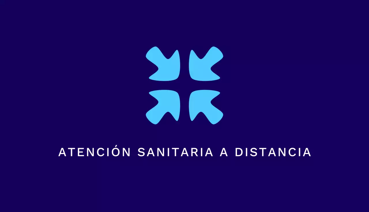 tarjeta de visita azul de telemedicina moderna