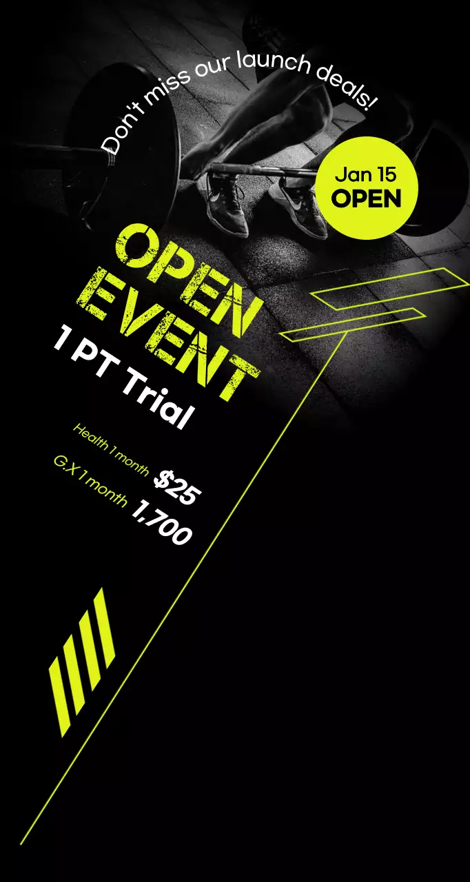 Black Modern Fitness Events