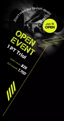 Black Modern Fitness Events