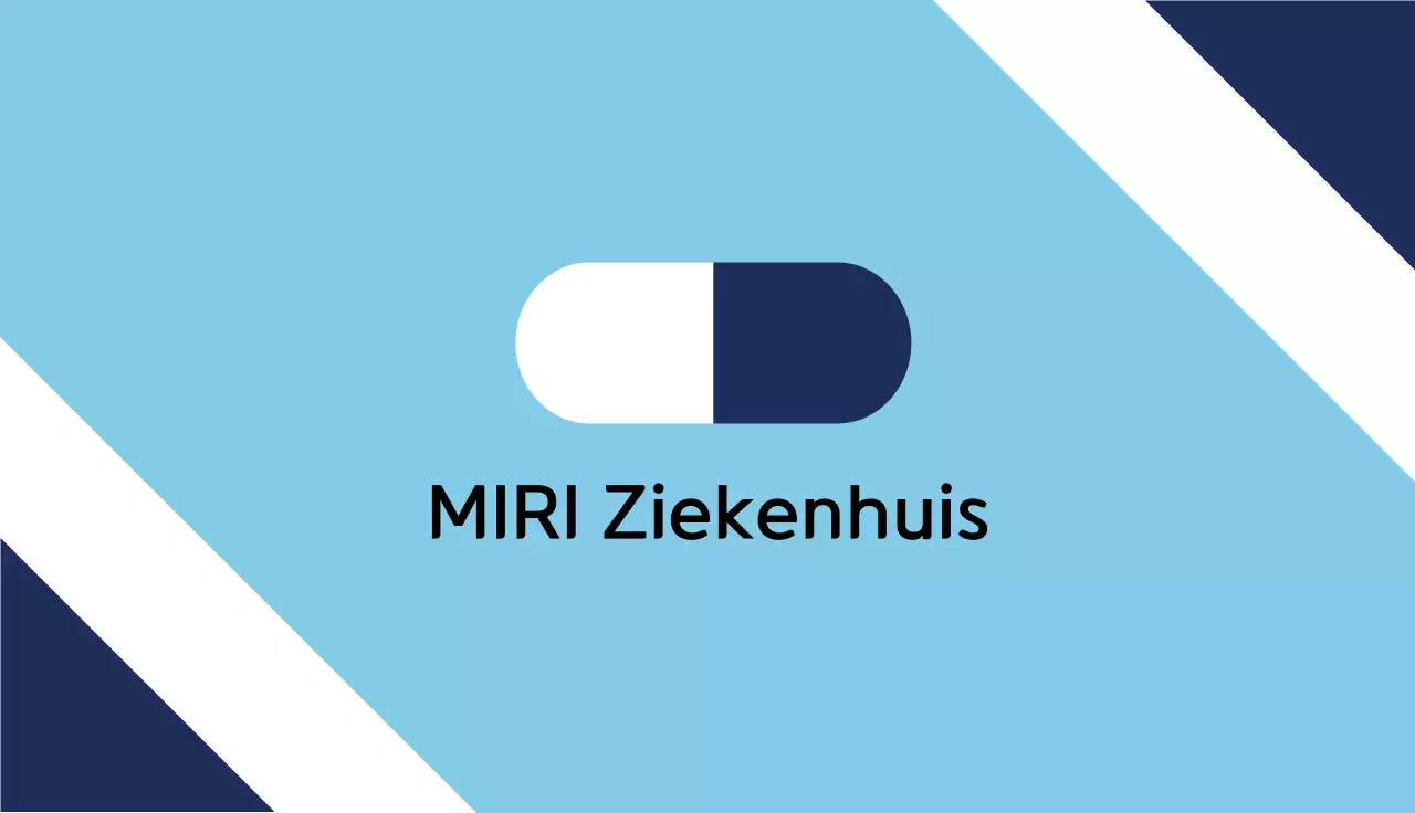 blauwe moderne ziekenhuiskaart