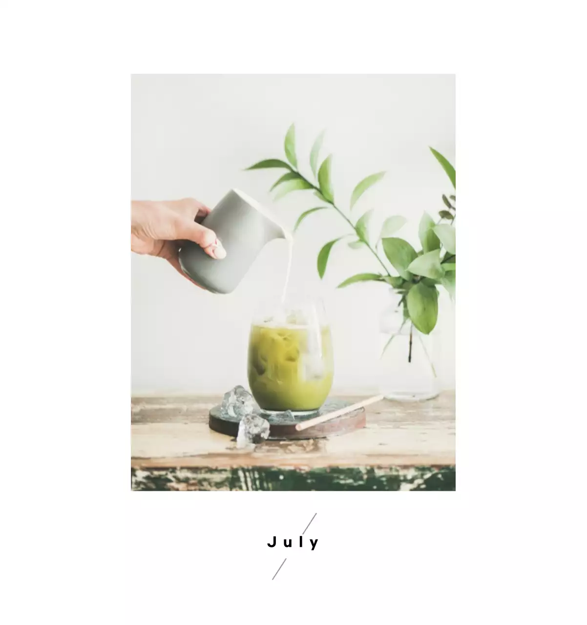 Minimalist coffee calendar