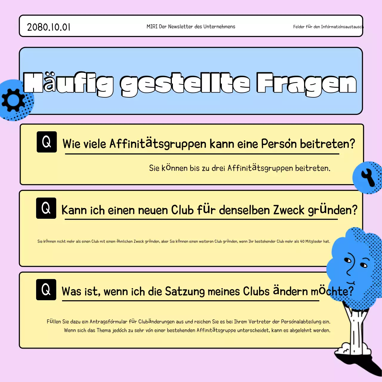 Mauve Einfacher Leitfaden für den Arbeitsplatz