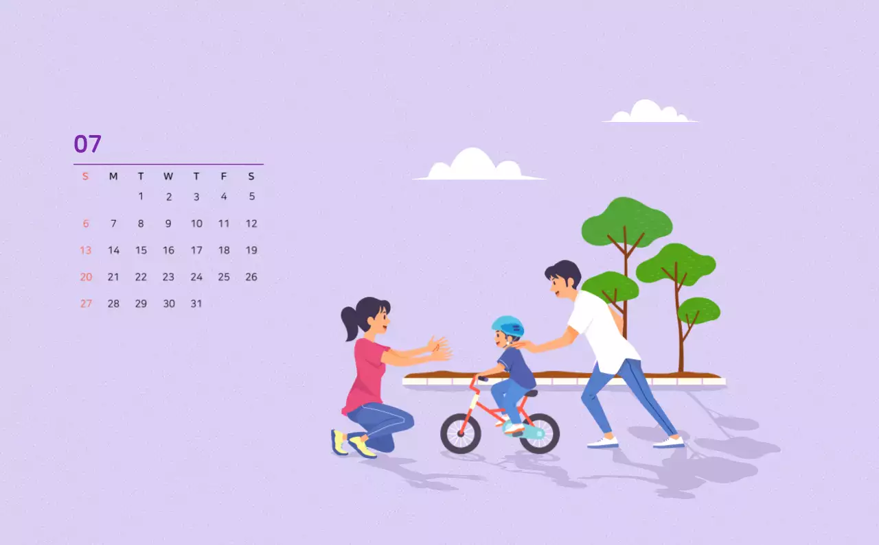 Illustration d'une famille multicolore