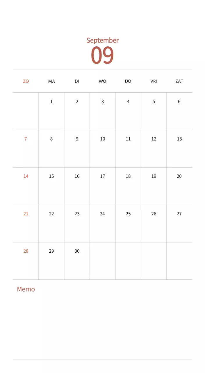 Stempelillustraties met een warm concept