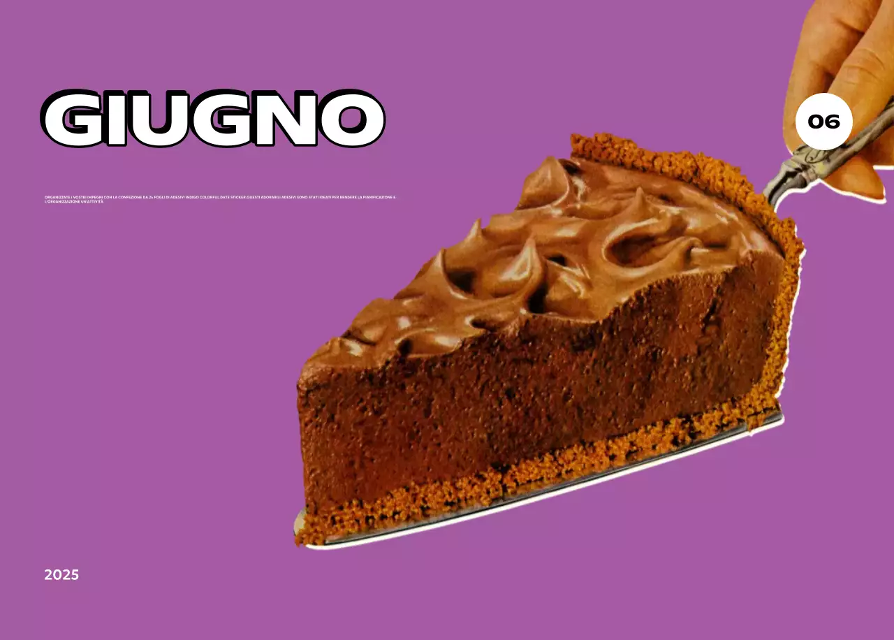 Calendari colorati con una varietà di illustrazioni retrò