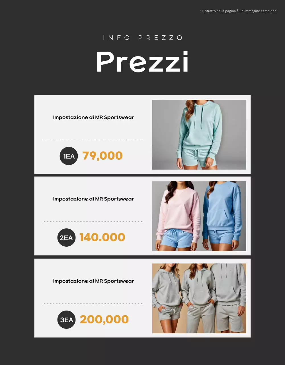 Promuovere prodotti sportivi gialli e moderni