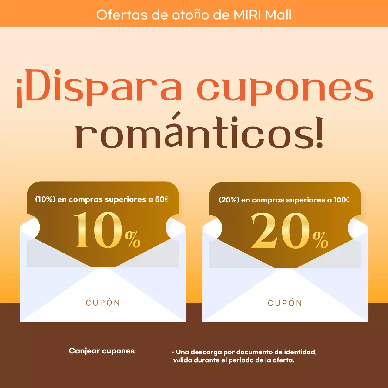Promoción de descuento Orange Simple
