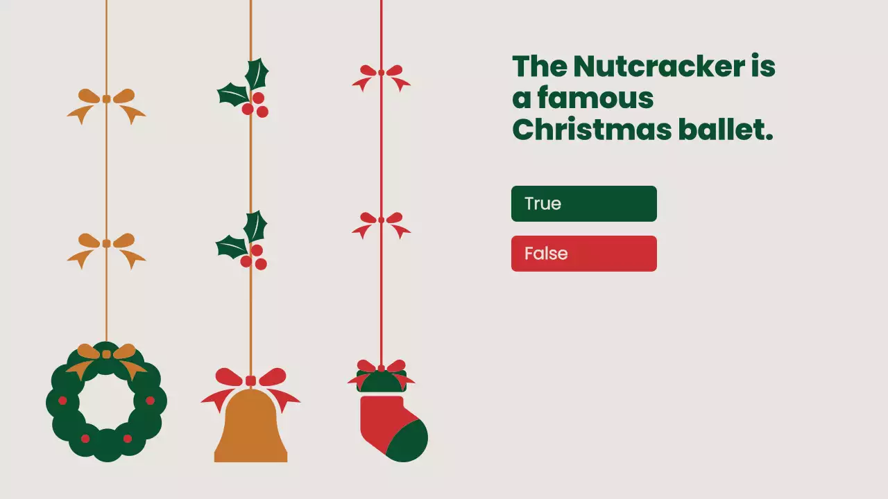 Green Traditional Christmas Quiz Presentation