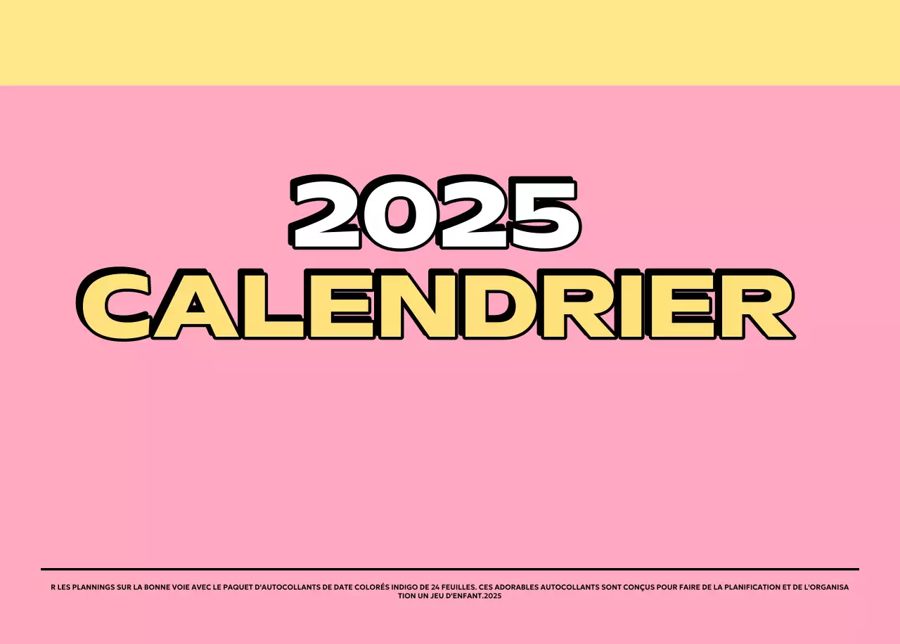 Calendriers colorés avec une variété d'illustrations rétro