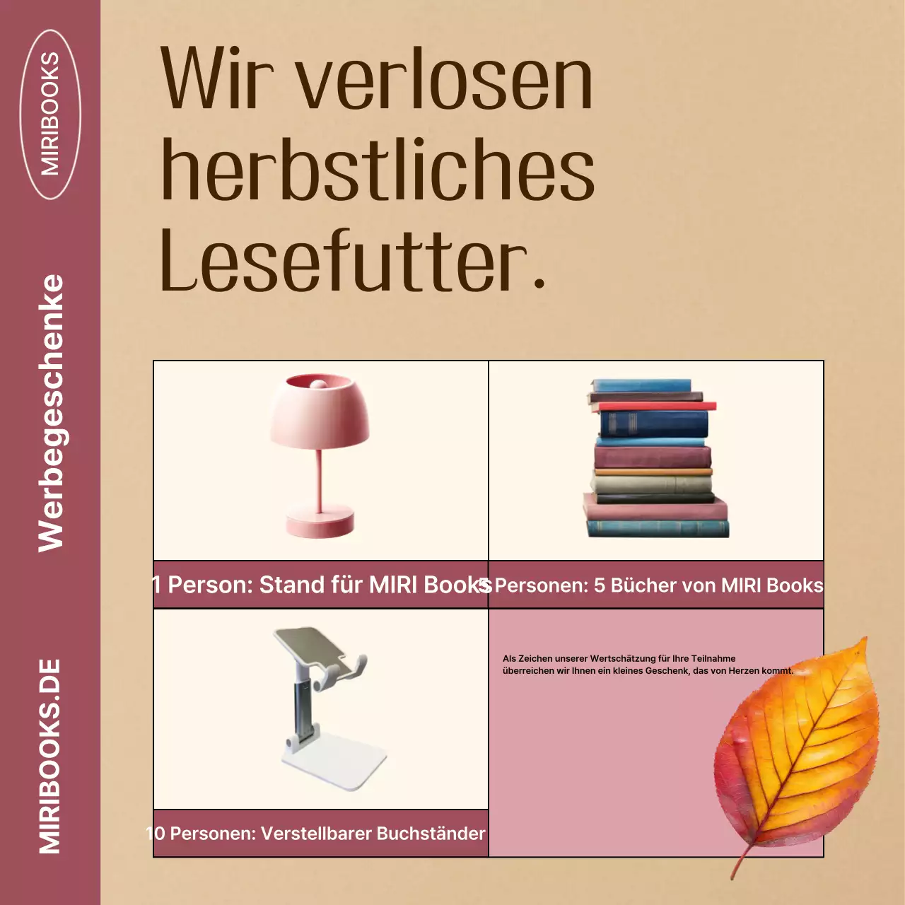 Braunes Vintage-Herbst-Event